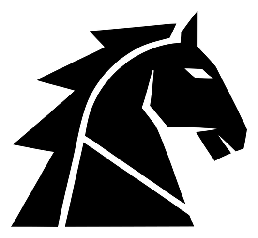 Faceted Horse Head Mark