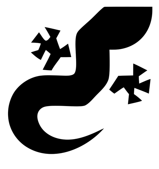 Flat Gecko Curl Logo