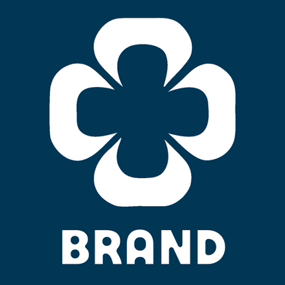 Four-Petal Flower Cross Logo preview