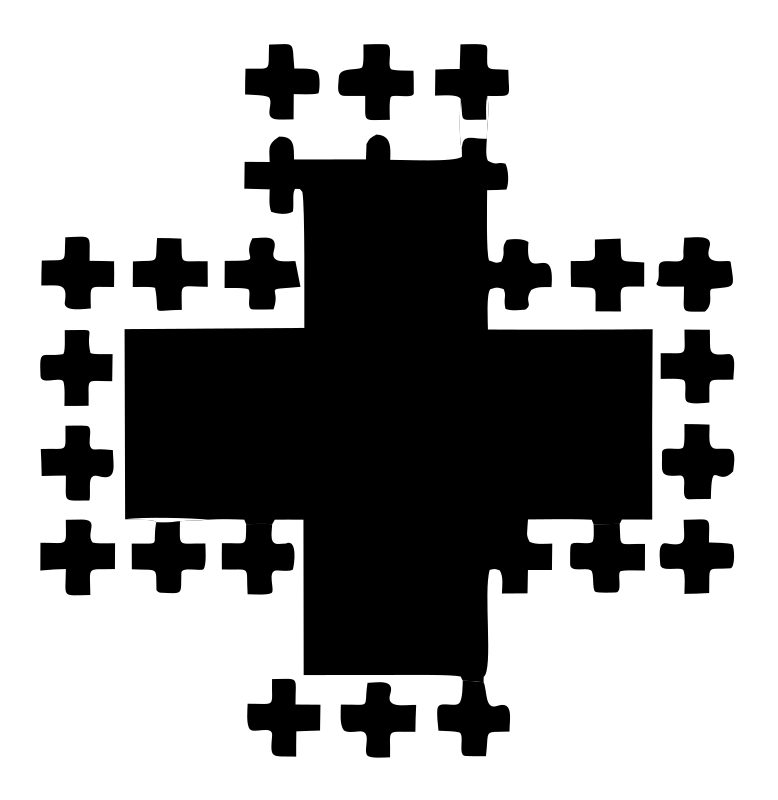 Fractal Plus Sign Mark