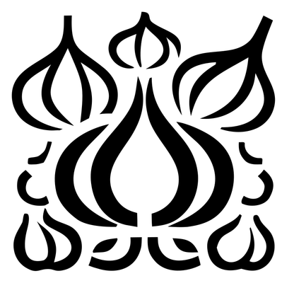 Garlic Cluster Arrangement Badge