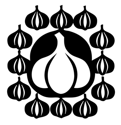 Garlic Radial Mandala Badge