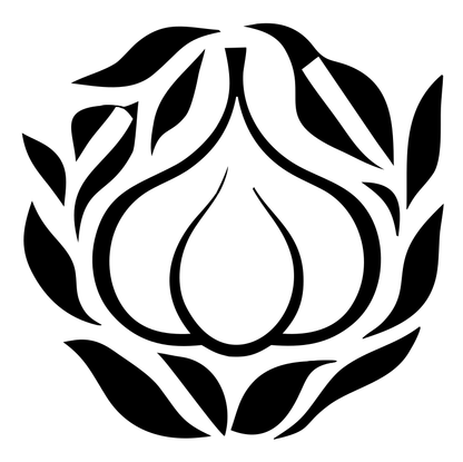 Garlic Wreath Leaf Emblem