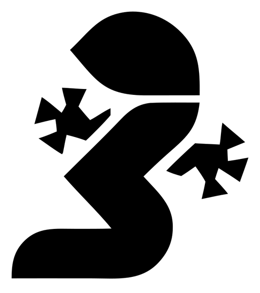 Gecko Crouch Silhouette Crest