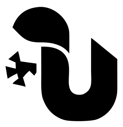 Gecko U-Shape Silhouette Logo