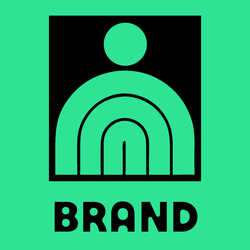 Geometric Arch Person Badge preview
