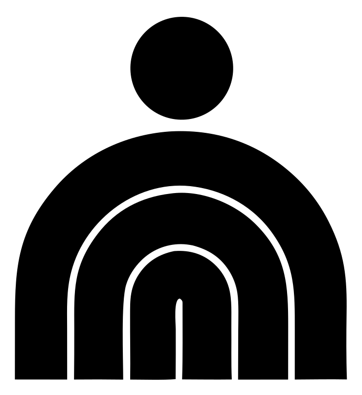 Geometric Arch Person Badge