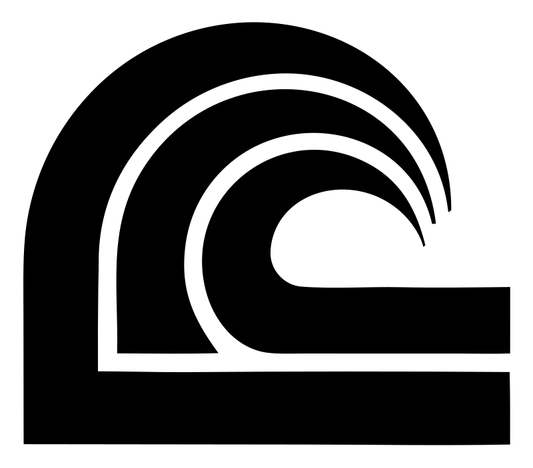 Geometric Barrel Wave Emblem