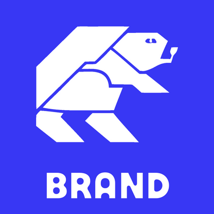 Geometric Bear Walking Logo preview