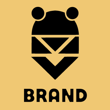 Geometric Beaver Chevron Badge preview