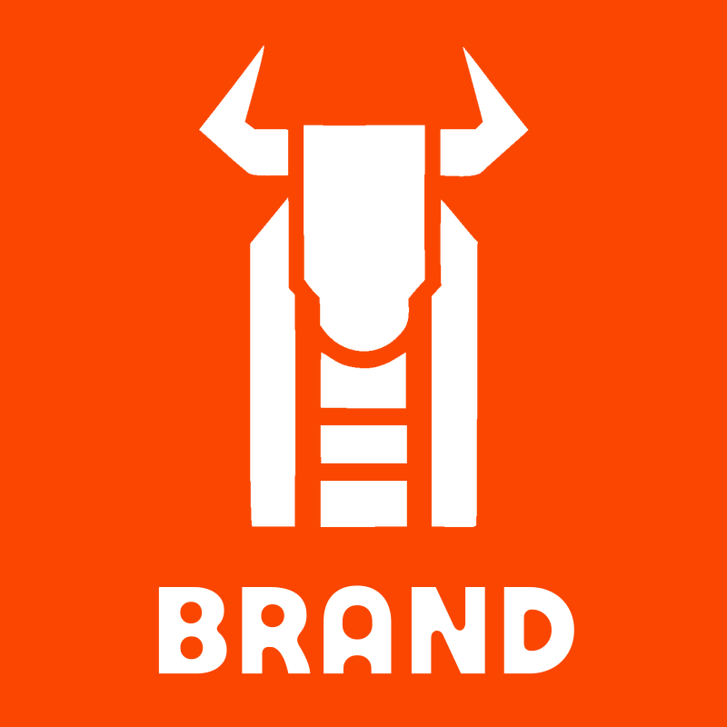 Geometric Bison Front-Face Logo preview