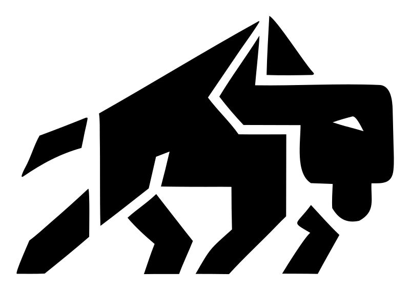 Geometric Bison Stride Badge