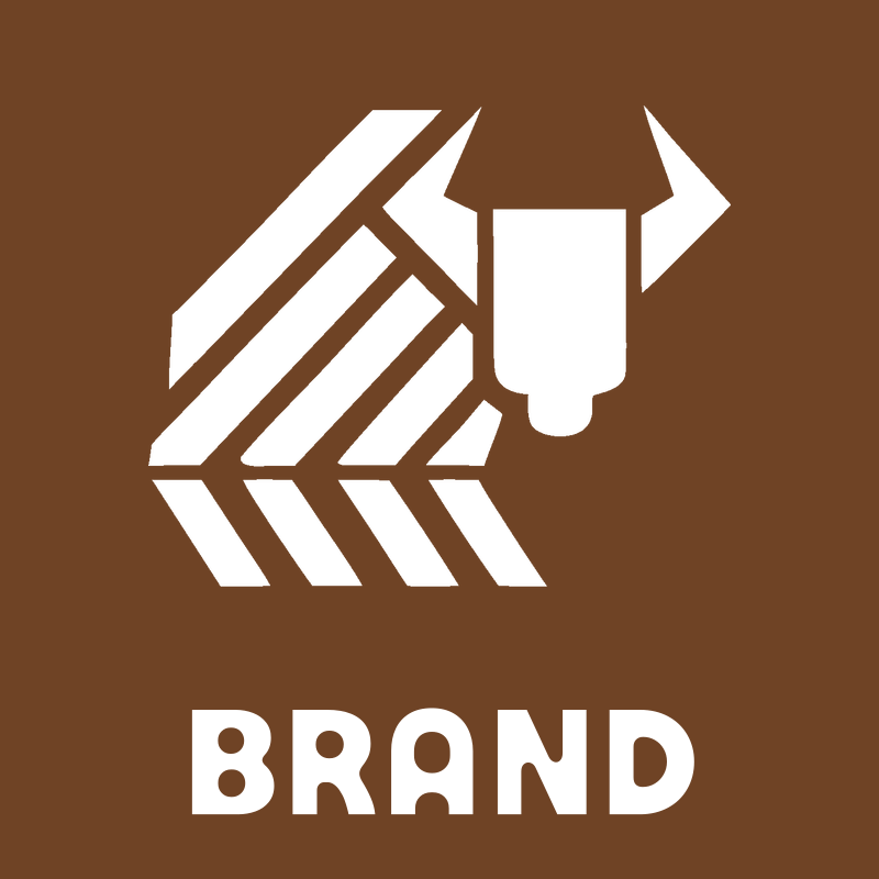 Geometric Bison Stripe Logo preview