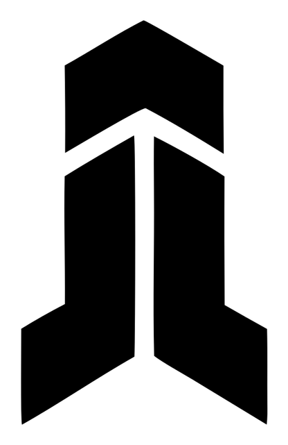 Geometric Chevron Pillar Mark