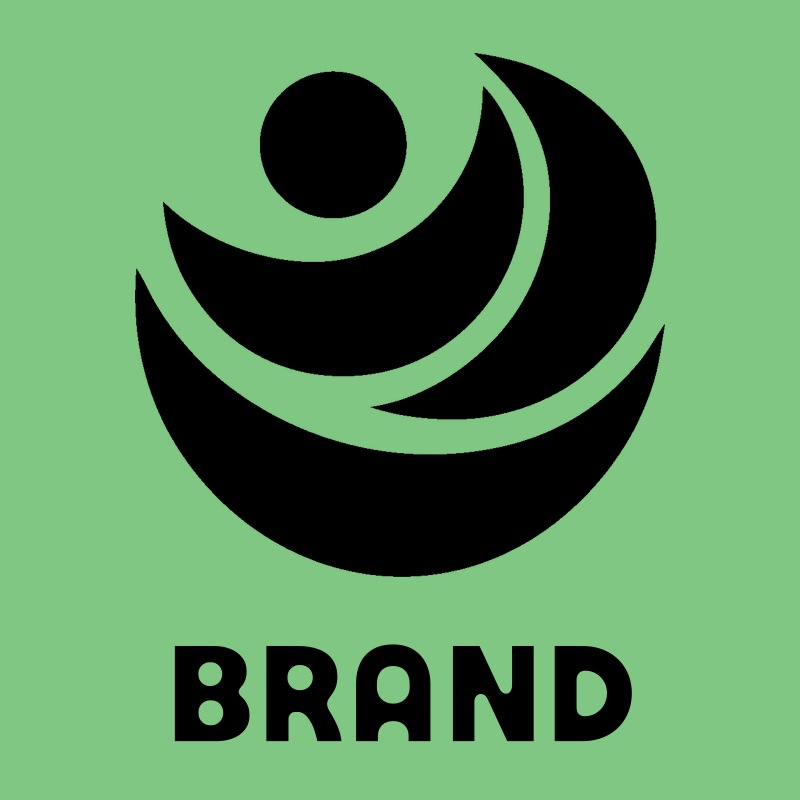 Geometric Circle Crescent Badge preview