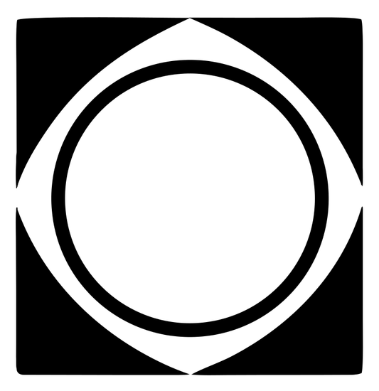 Geometric Circle Square Badge