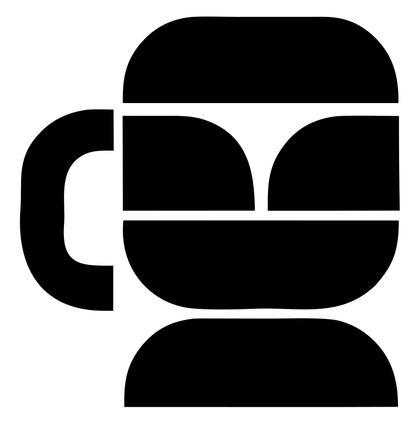 Geometric Coffee Mug Badge