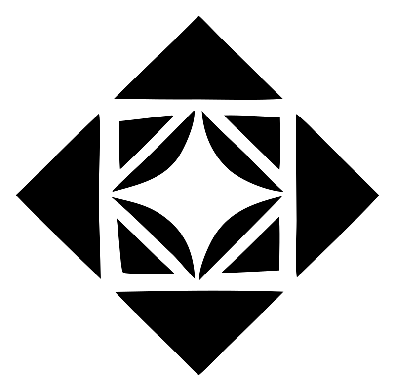 Geometric Diamond Petal Crest