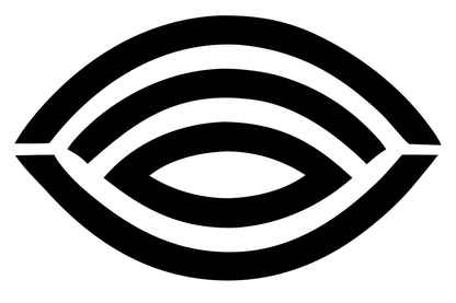 Geometric Eye Outline Badge