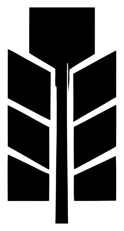 Geometric Feather Panel Crest