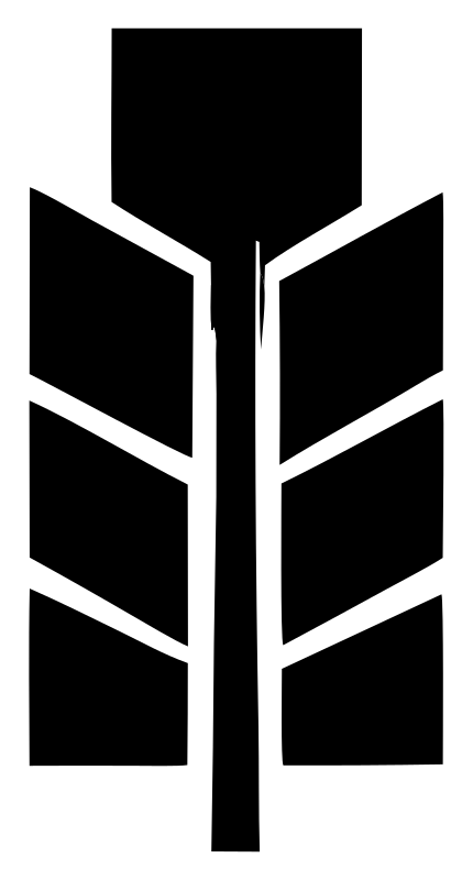 Geometric Feather Panel Crest