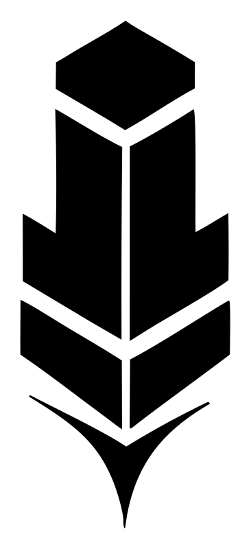 Geometric Feather Segment Badge