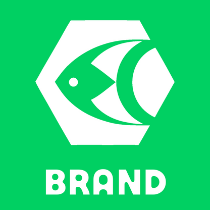 Geometric Fish Hexagon Badge preview
