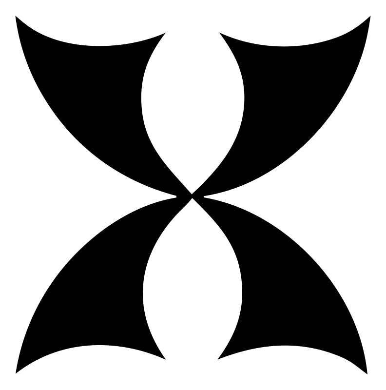 Geometric Four-Wing Compass Mark