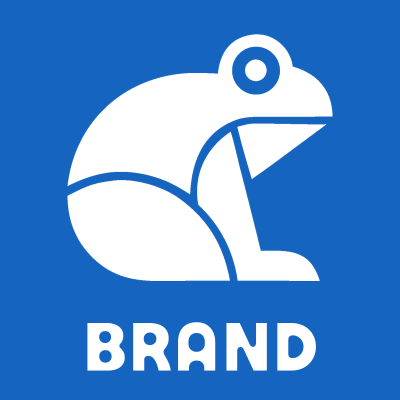 Geometric Frog Sitting Badge preview