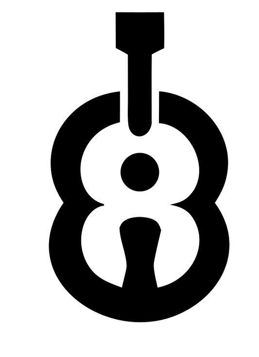 Geometric Guitar Body Icon