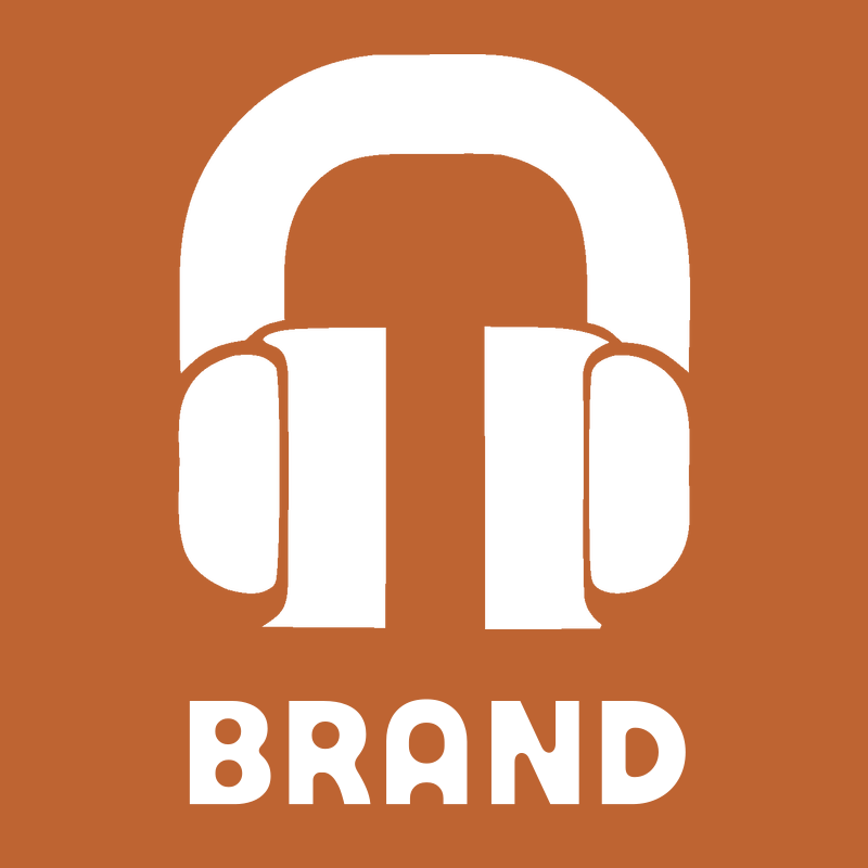 Geometric Headphones Negative Space Mark preview