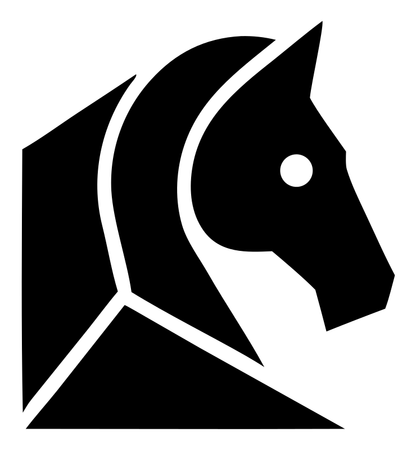 Geometric Horse Head Mark