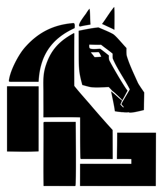 Geometric Horse Knight Icon