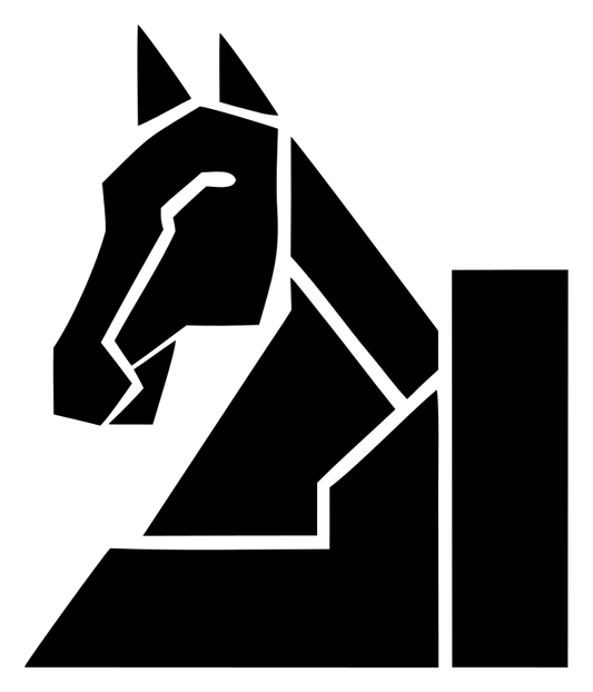 Geometric Horse Knight Icon