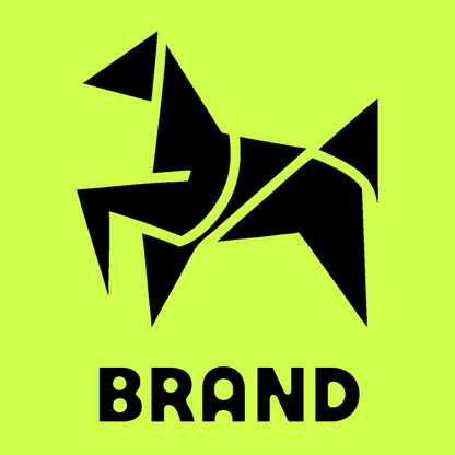 Geometric Horse Tangram Badge preview