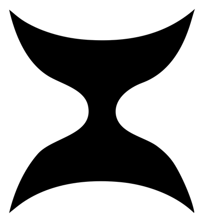 Geometric Hourglass Celestial Mark