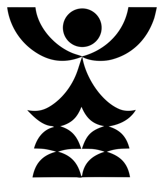 Geometric Human Figure Crest