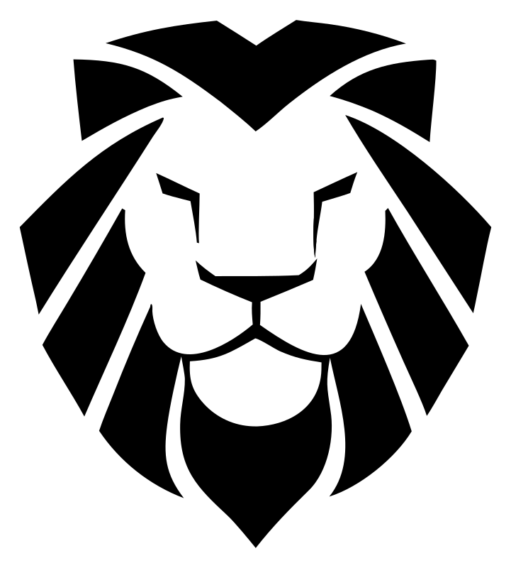 Lion Face Geometric Mark