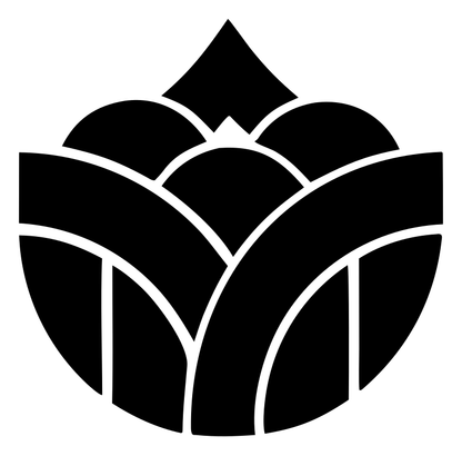 Geometric Lotus Crown Emblem