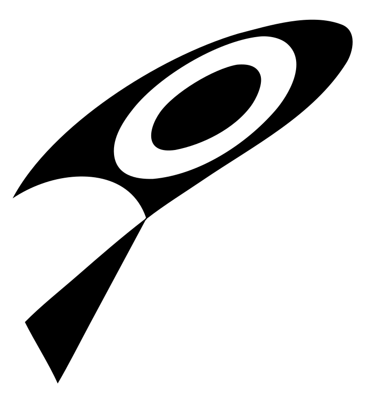 Geometric Loupe Rocket Crest