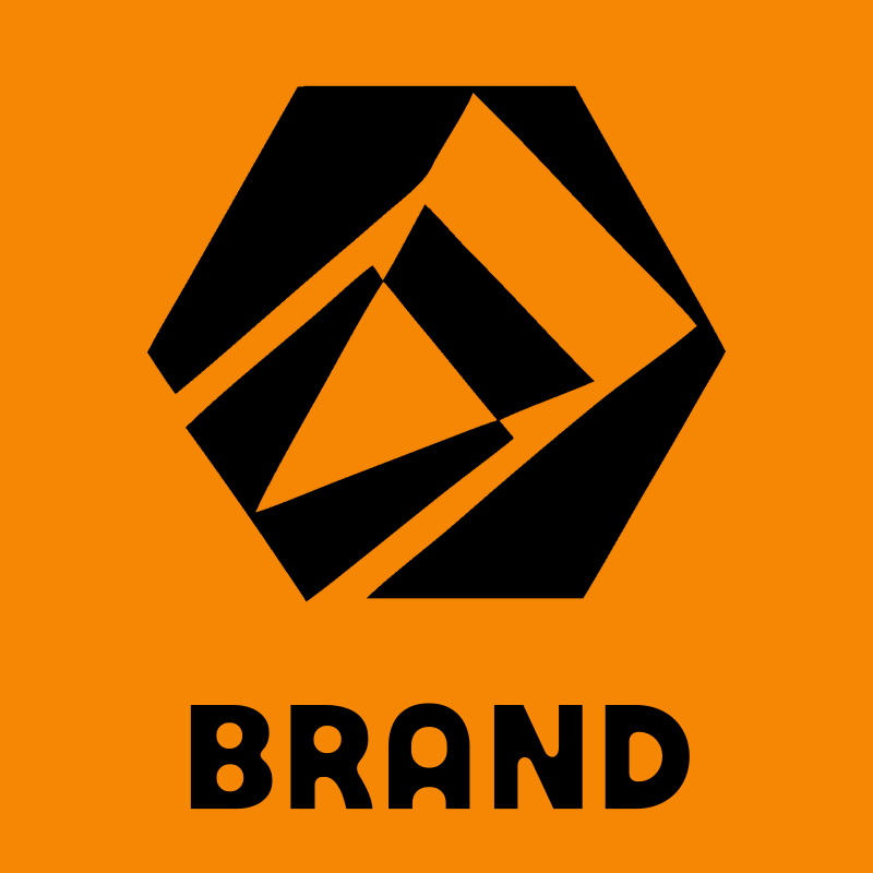 Geometric Mountain Hexagon Badge preview