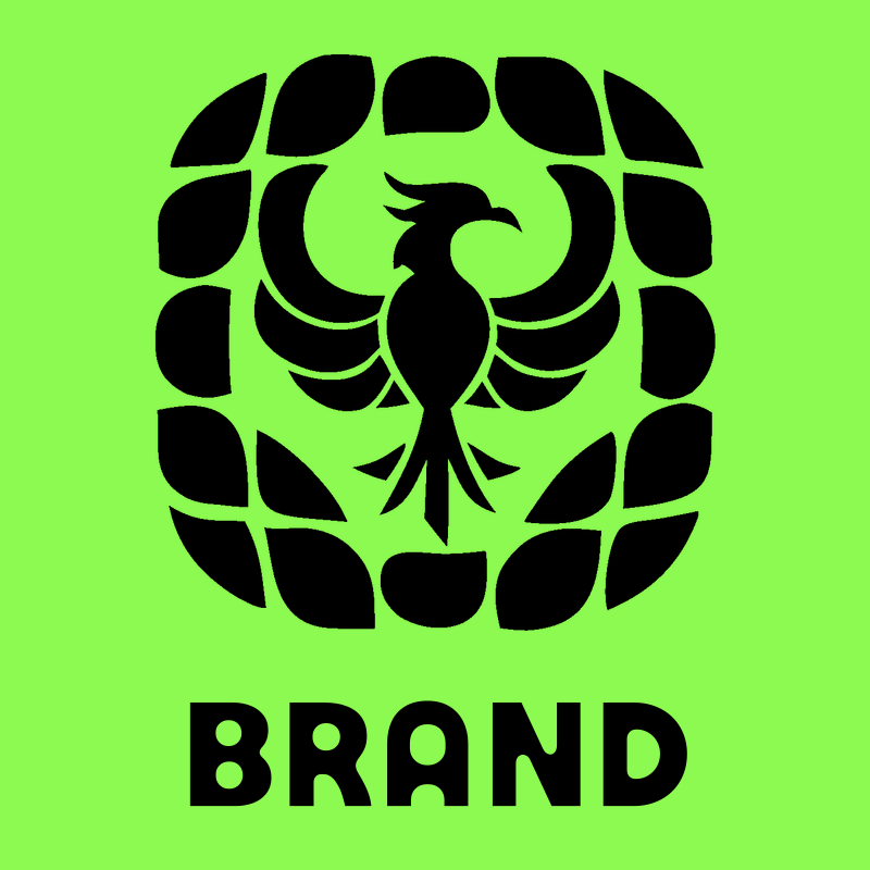 Geometric Phoenix Grid Badge preview