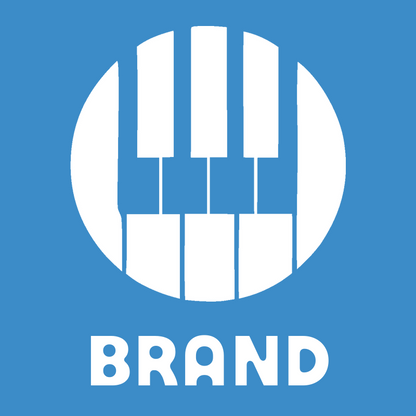 Geometric Piano Keys Emblem preview