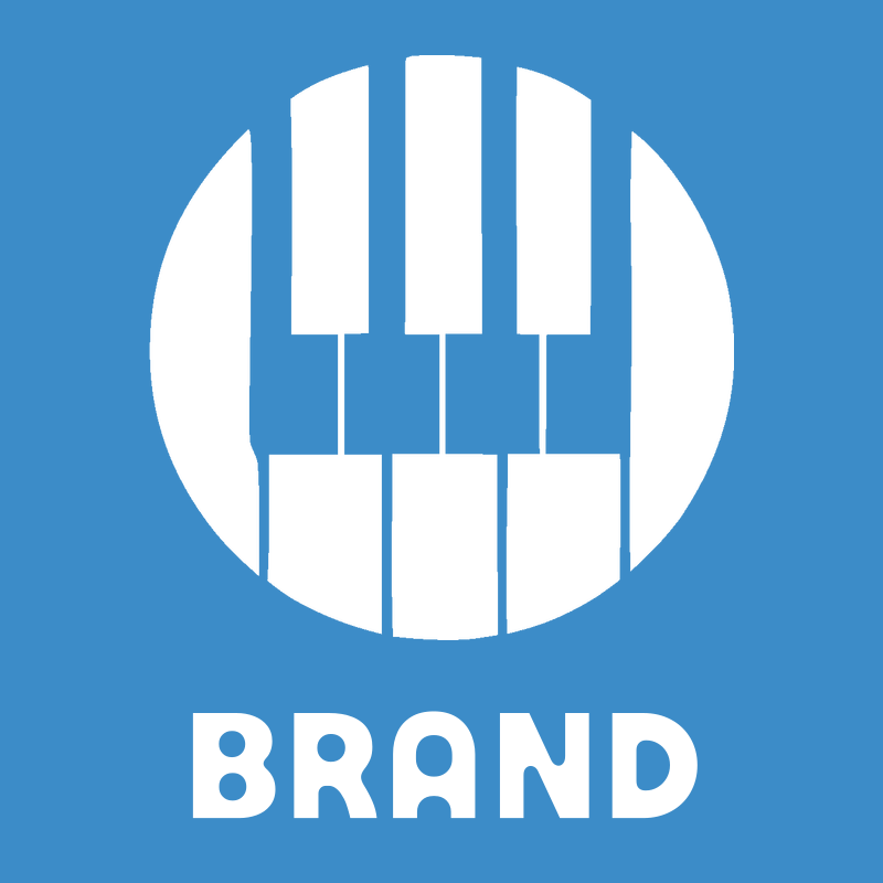 Geometric Piano Keys Emblem preview
