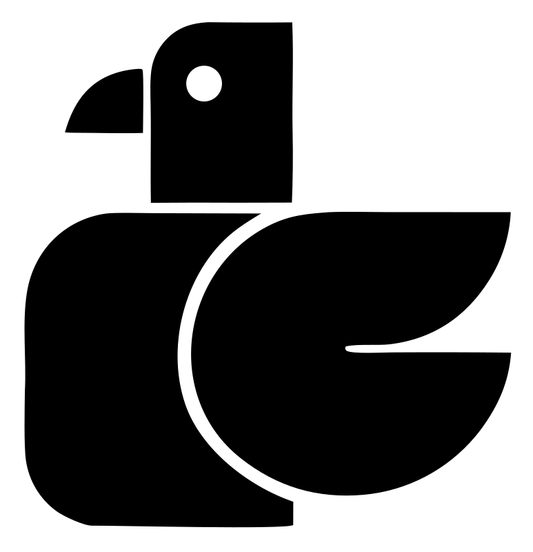 Geometric Pigeon Body Icon