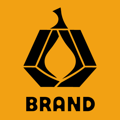 Geometric Pumpkin Faceted Badge preview