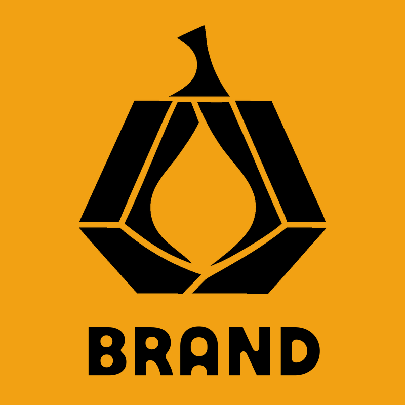 Geometric Pumpkin Faceted Badge preview