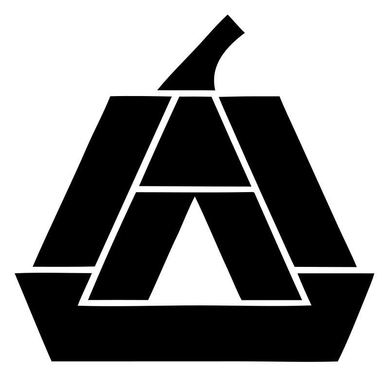 Geometric Pumpkin Letter Emblem