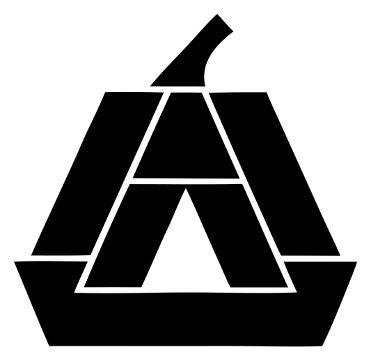 Geometric Pumpkin Letter Emblem
