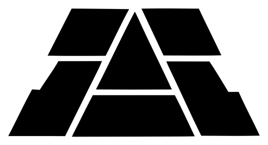 Geometric Pyramid Block Emblem